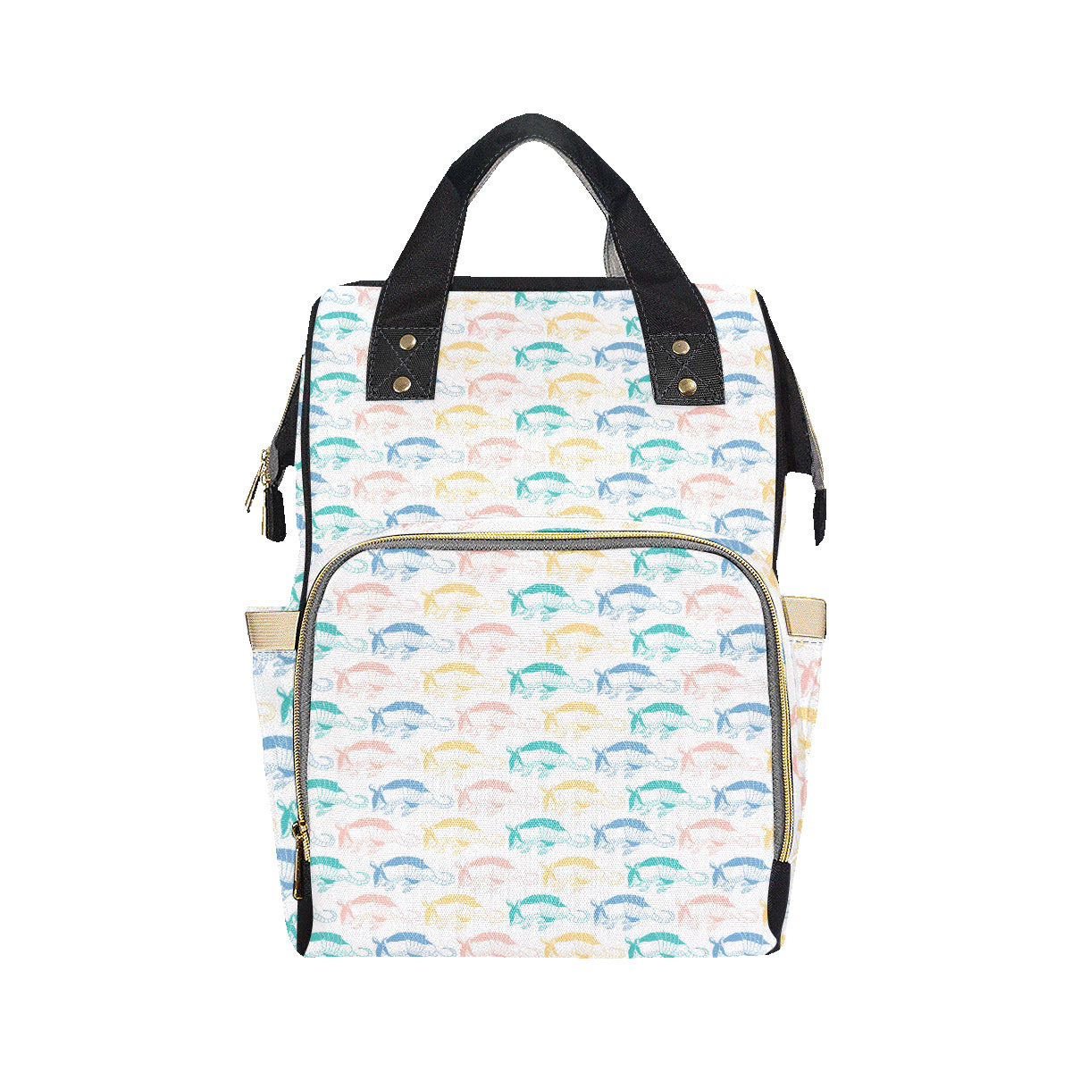 Armadillo Pattern Print Design 05 Diaper Bag Backpack