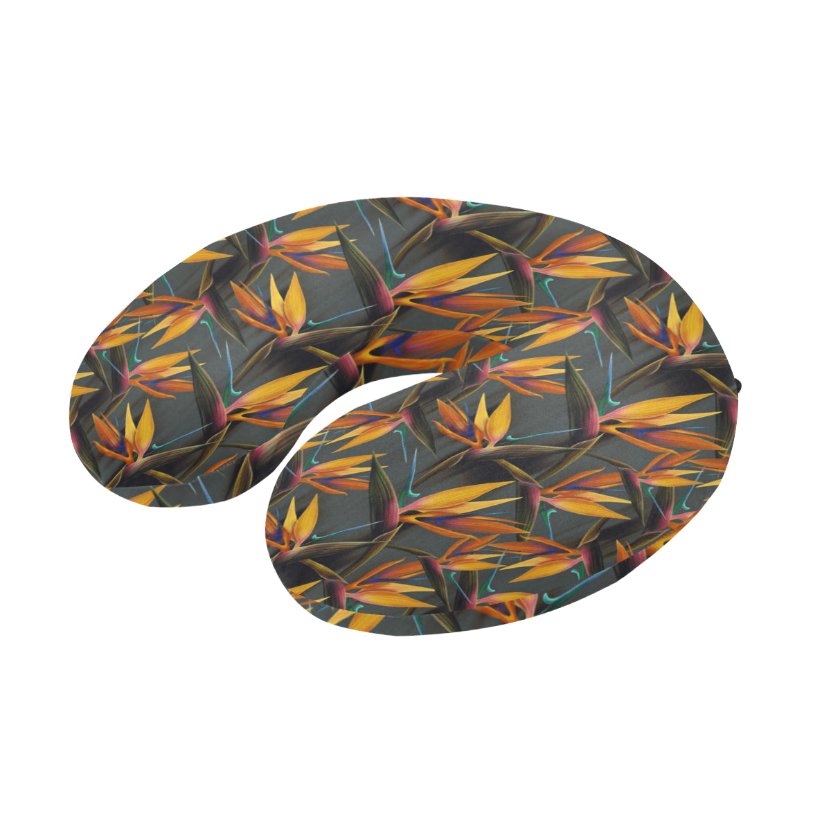 Bird Of Paradise Pattern Print Design 01 U-Shaped Travel Neck Pillow