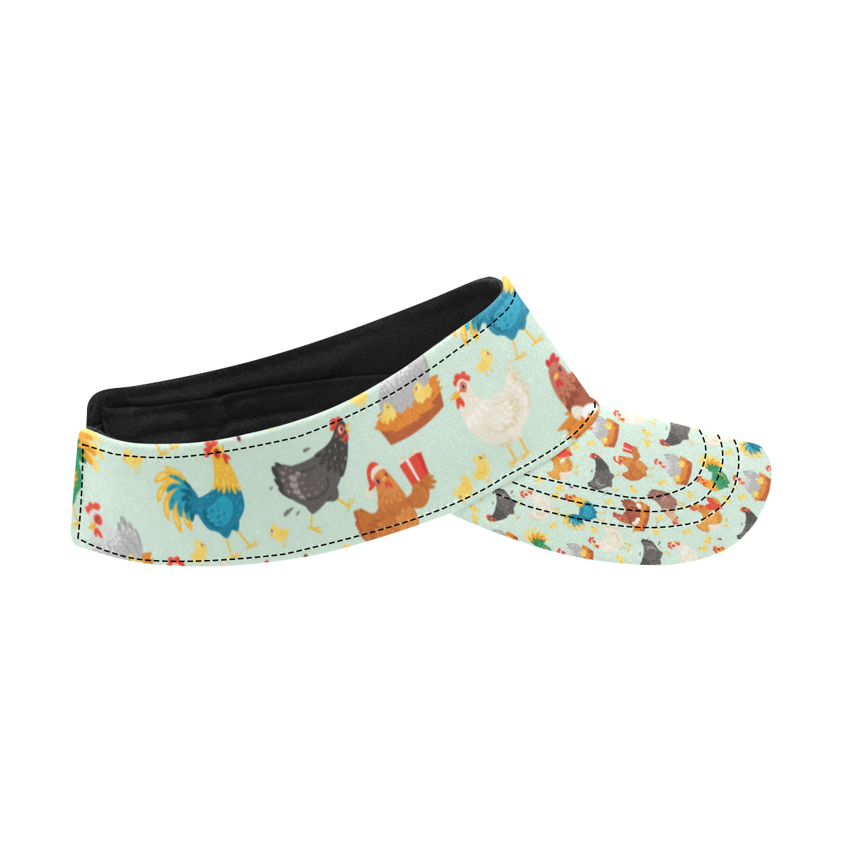 Chicken Pattern Print Design 07 Unisex Sun Visor