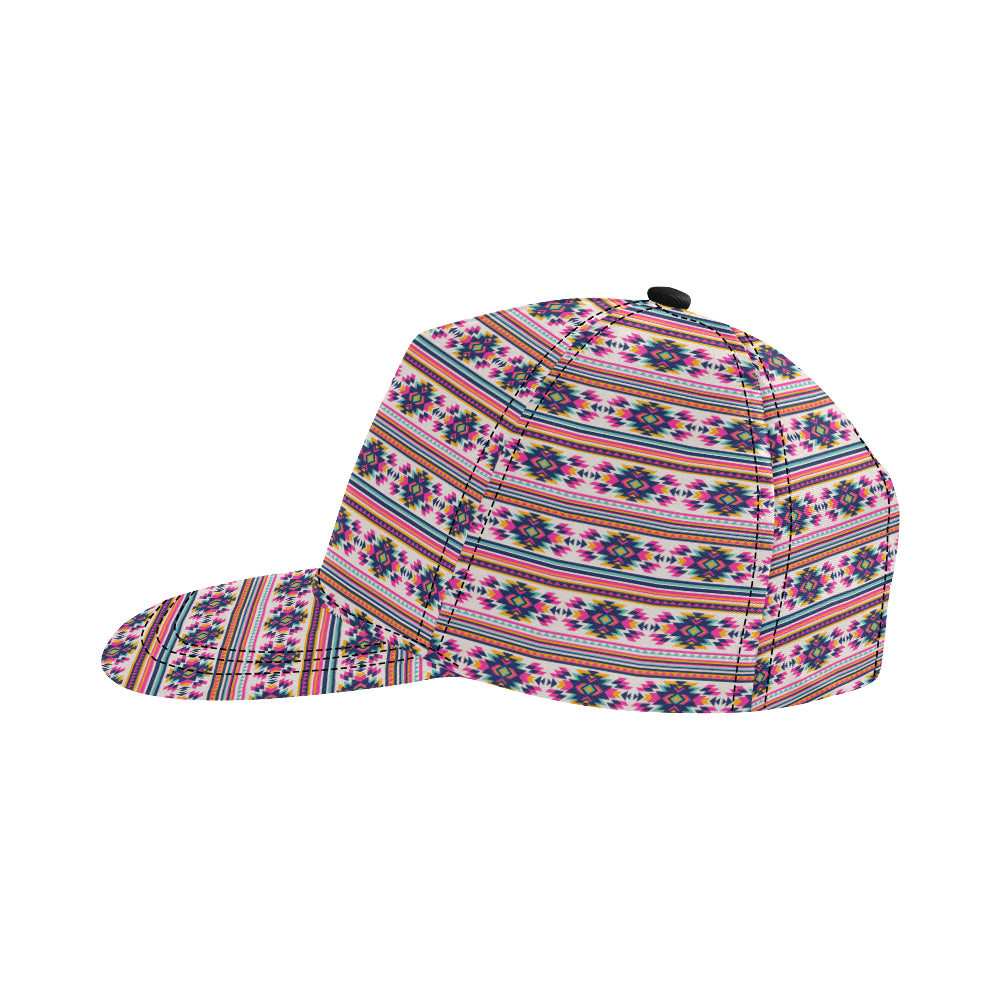 Indian Navajo Neon Themed Design Print Snapback Cap