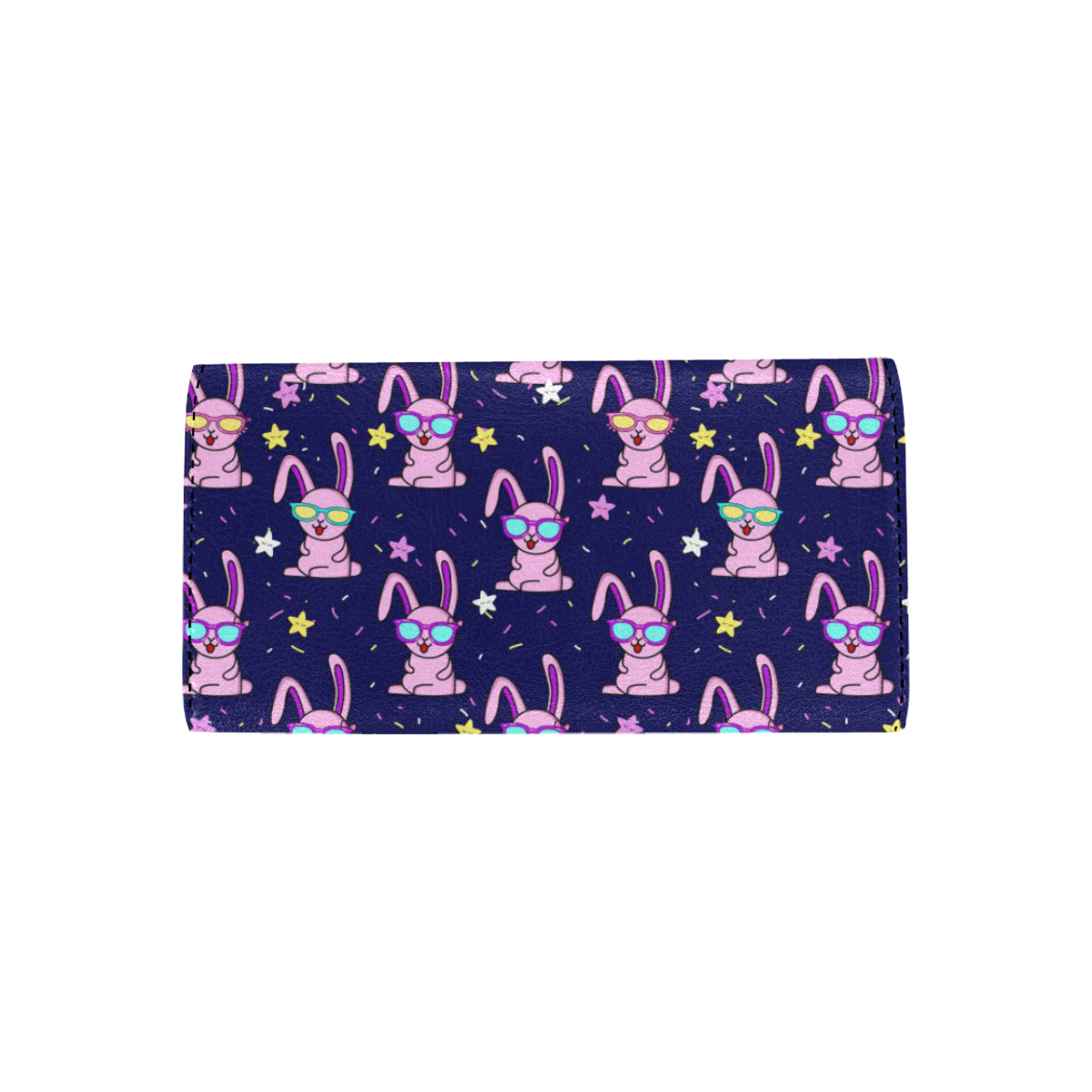 Rabbit Baby Pattern Print Design RB015 Women's Trifold Wallet