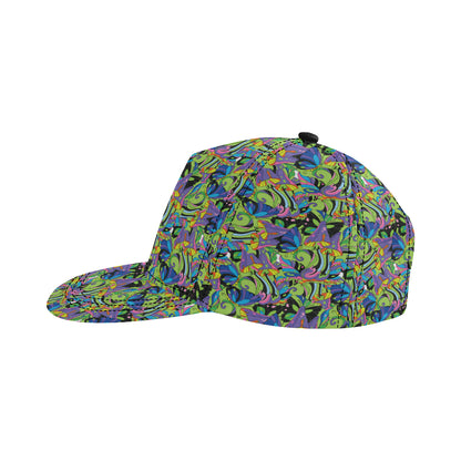 Psychedelic Trippy Mushroom Themed Snapback Cap