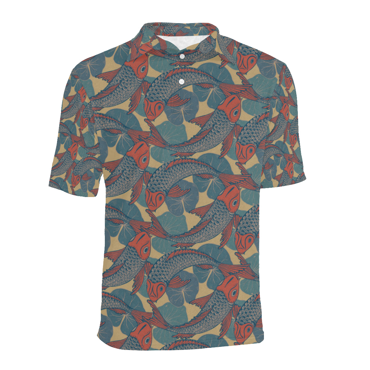 Pisces Pattern Print Design A01 Men Polo Shirt