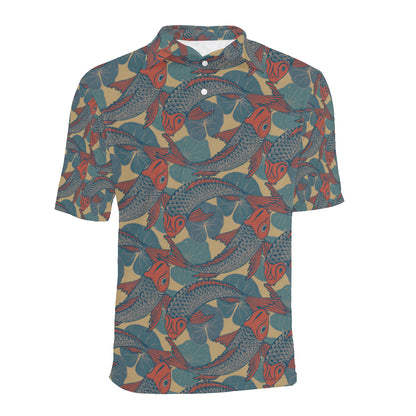 Pisces Pattern Print Design A01 Men Polo Shirt