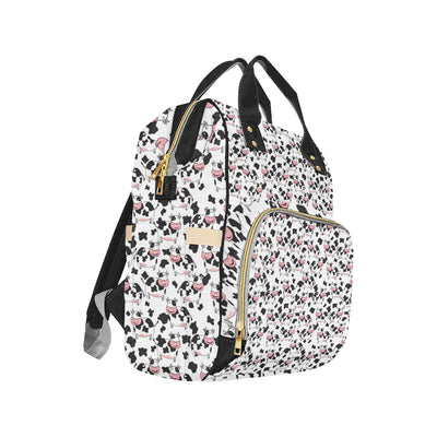 Cow Pattern Print Design 02 Diaper Bag Backpack