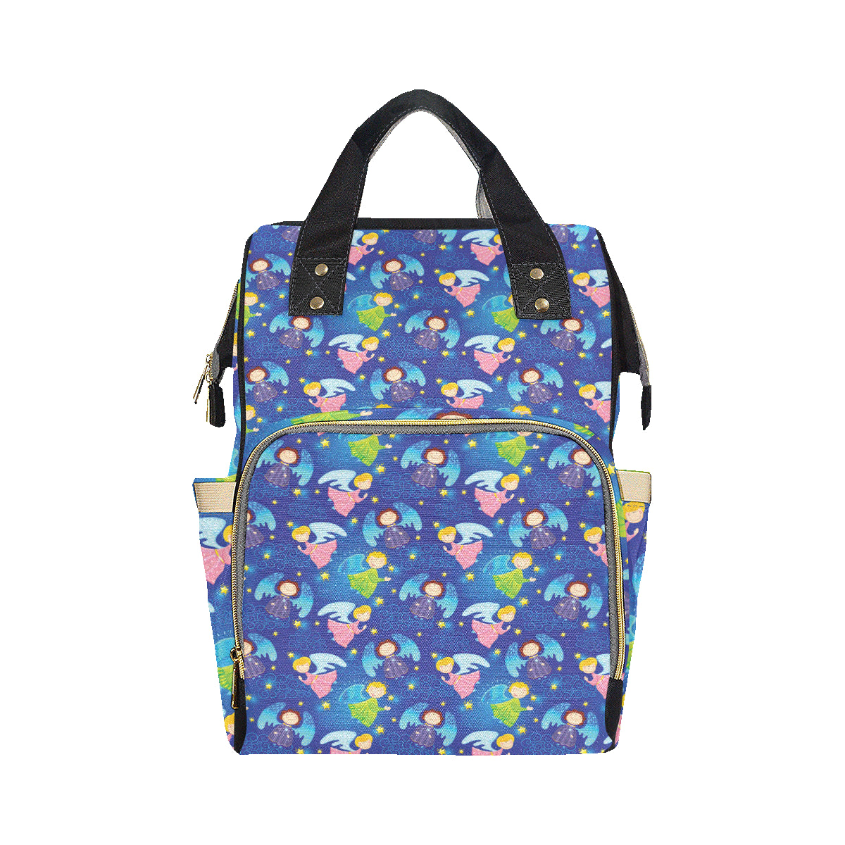 Angel Little Pattern Print Design 02 Diaper Bag Backpack
