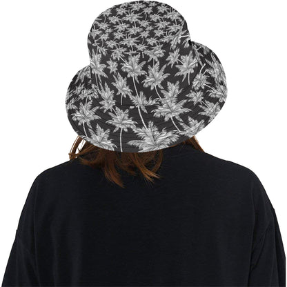 Palm Tree Pattern Print Design PT03 Unisex Bucket Hat