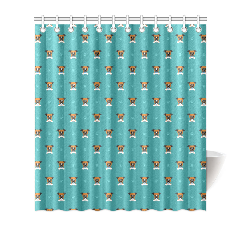Boxers Pattern Print Design 03 Shower Curtain