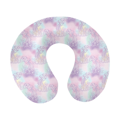 Aquarius Zodiac Pattern Print Design 01 U-Shaped Travel Neck Pillow