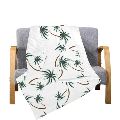 Palm Tree Pattern Print Design PT07 Premium Quilt