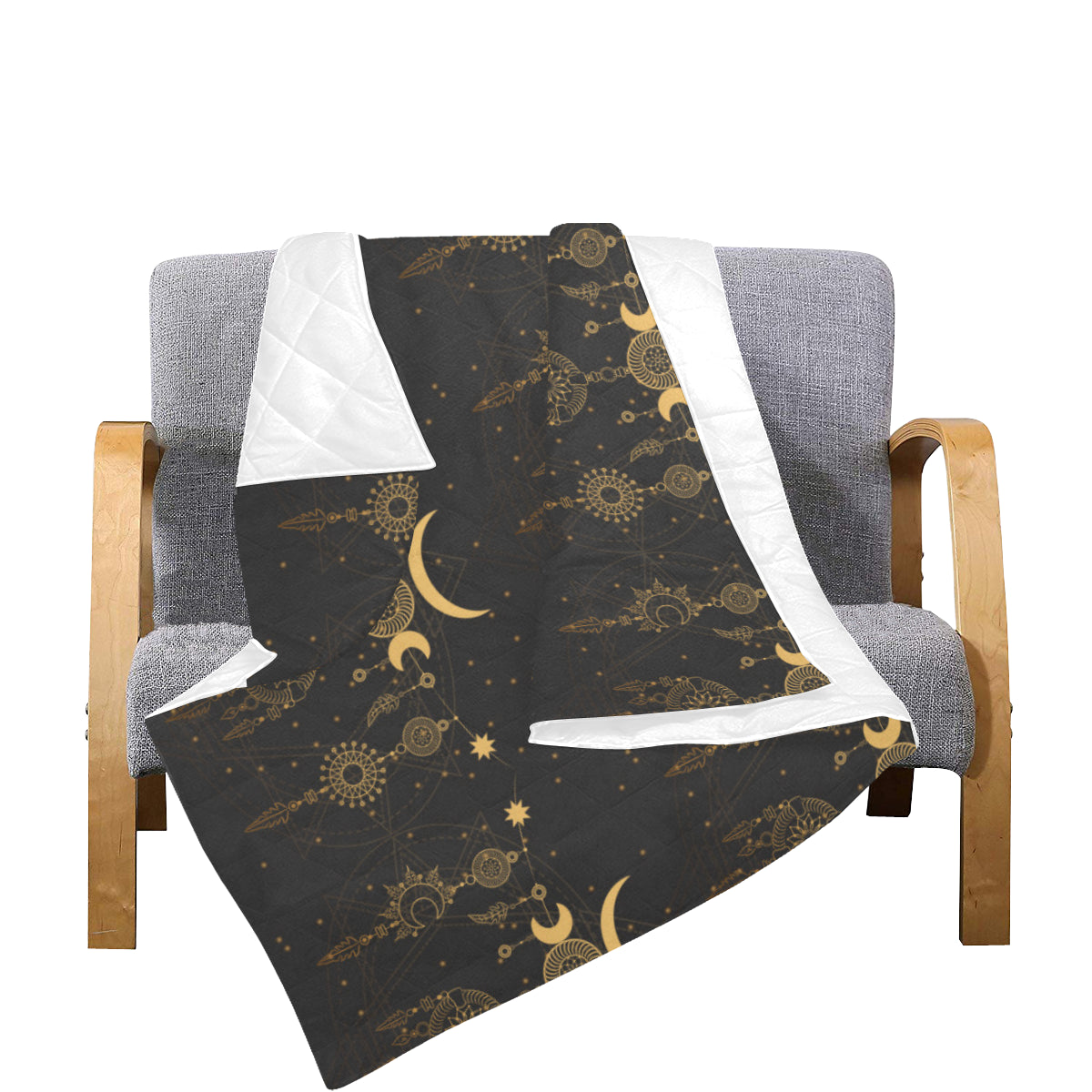 Sun Moon Boho Style Premium Quilt