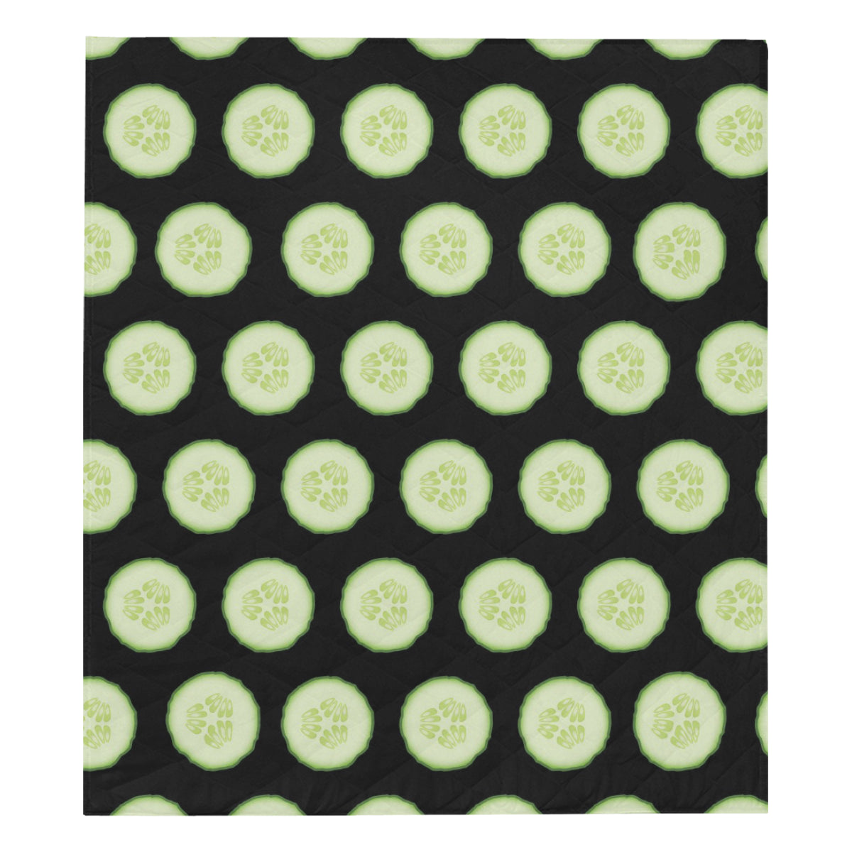 Cucumber Pattern Print Design CC02 Premium Quilt