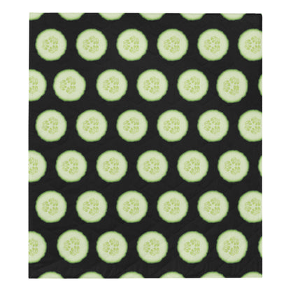 Cucumber Pattern Print Design CC02 Premium Quilt