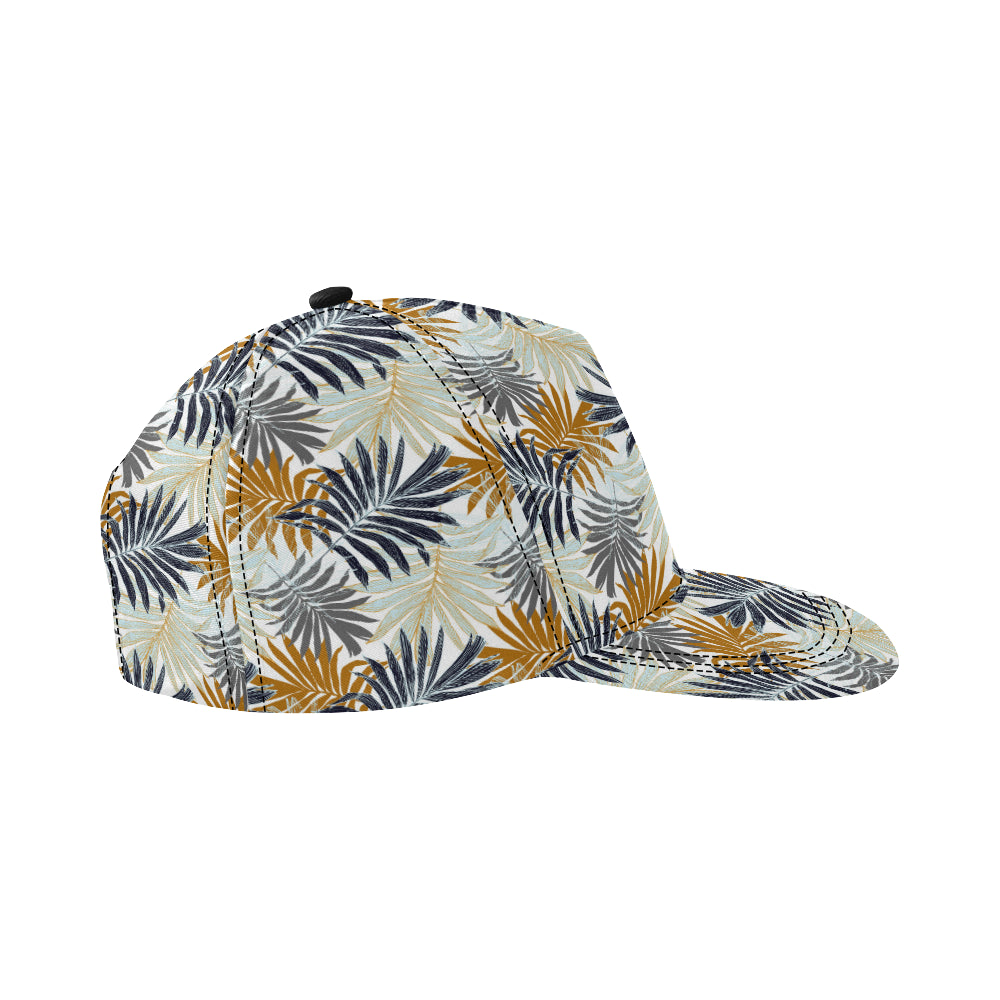 Colorful Tropical Palm Leaves Snapback Cap