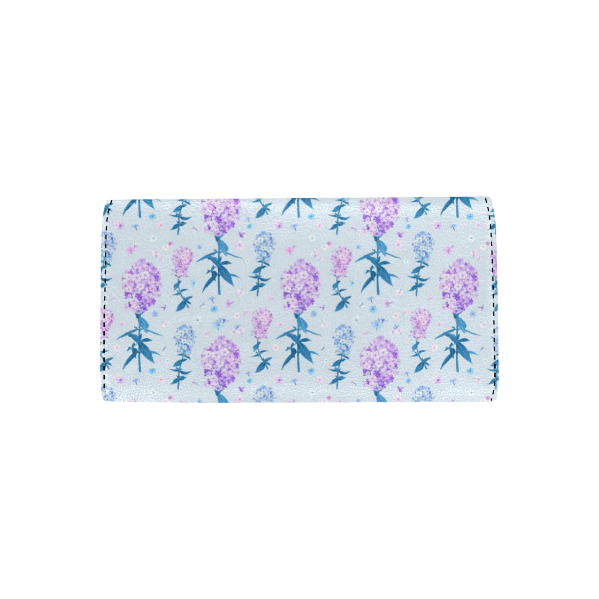 Lilac Pattern Print Design LI05 Women's Trifold Wallet