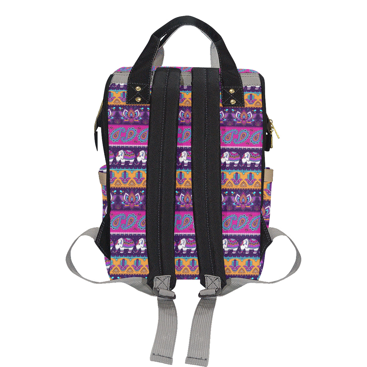 Boho Indian Style Pattern Diaper Bag Backpack