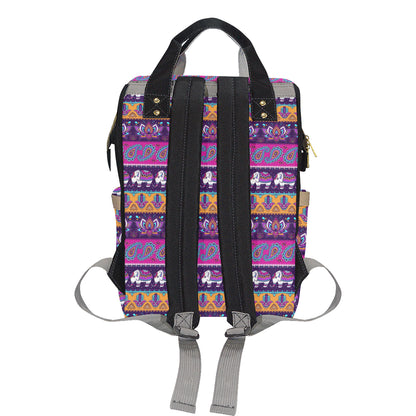 Boho Indian Style Pattern Diaper Bag Backpack