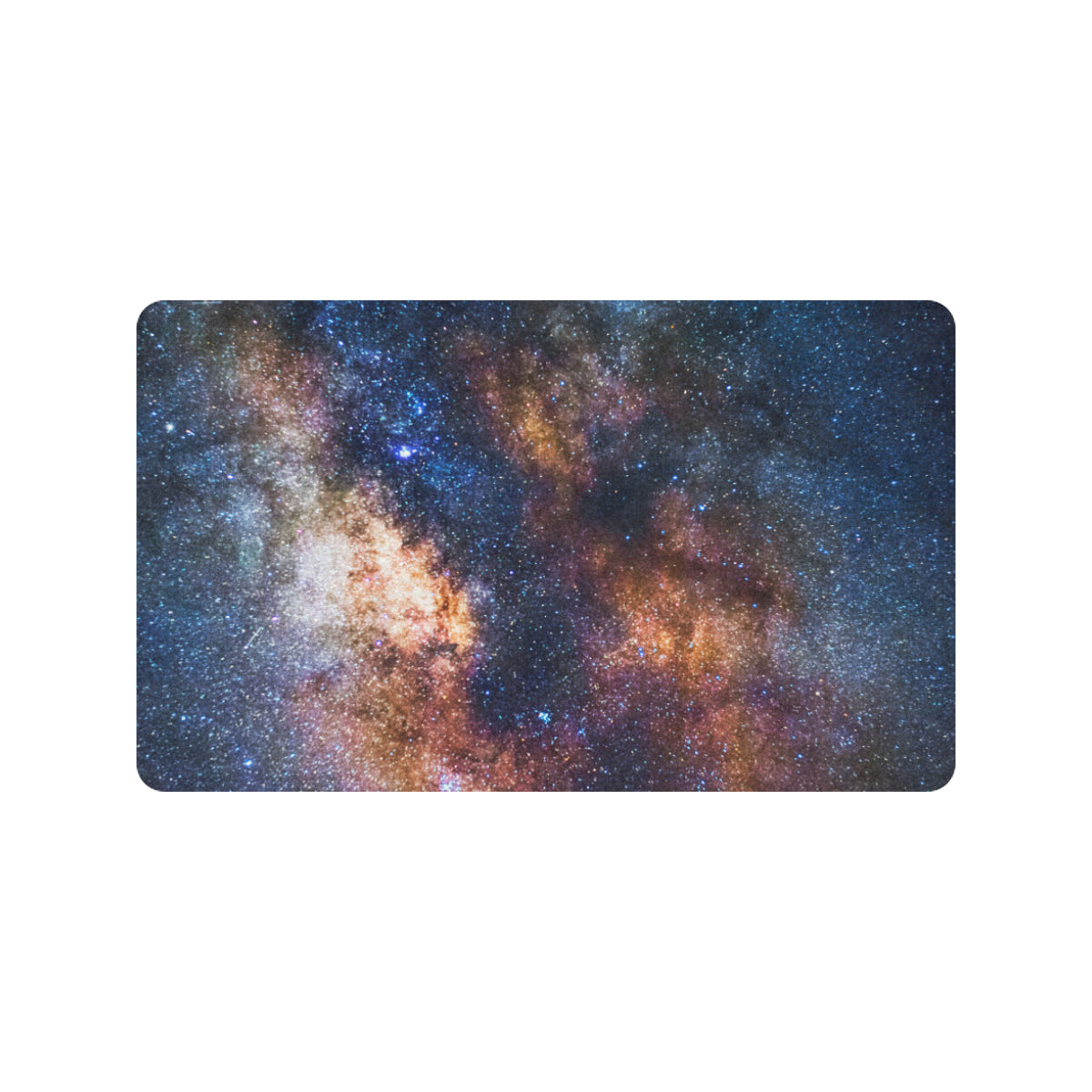 Celestial Milky way Galaxy Rubber Doormat