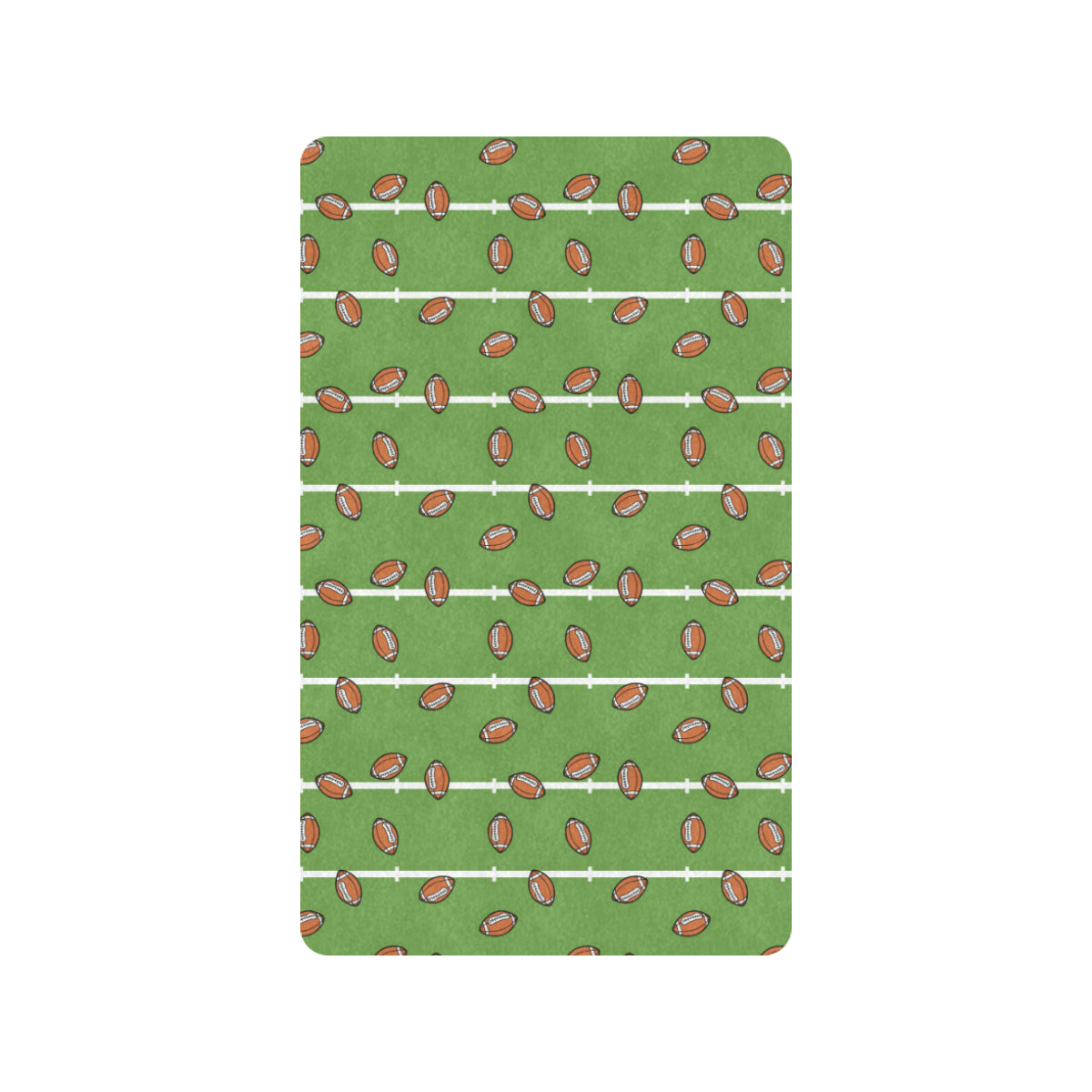 American Football on Field Themed Print Rubber Doormat