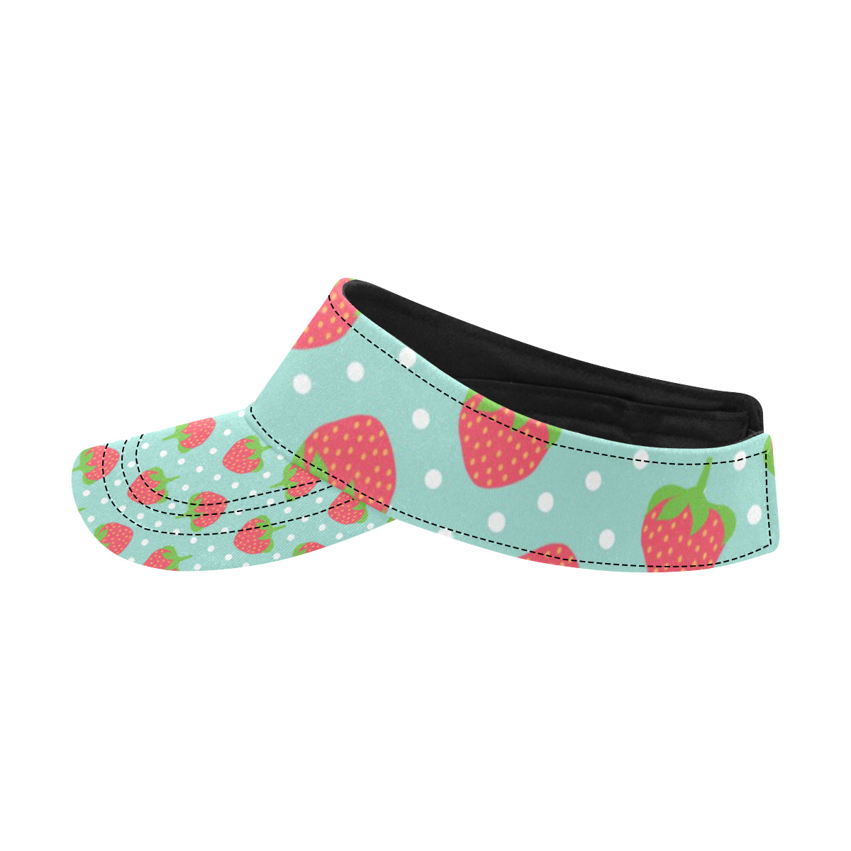Strawberry Pattern Print Design SB06 Unisex Sun Visor