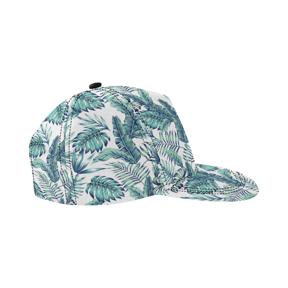 Pattern Tropical Palm Leaves Snapback Cap