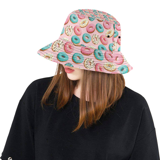 Donut Pattern Print Design DN06 Unisex Bucket Hat