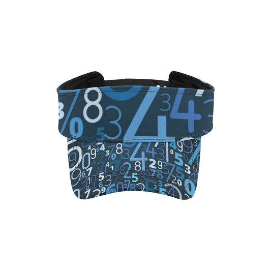 Number Pattern Print Design A02 Unisex Sun Visor