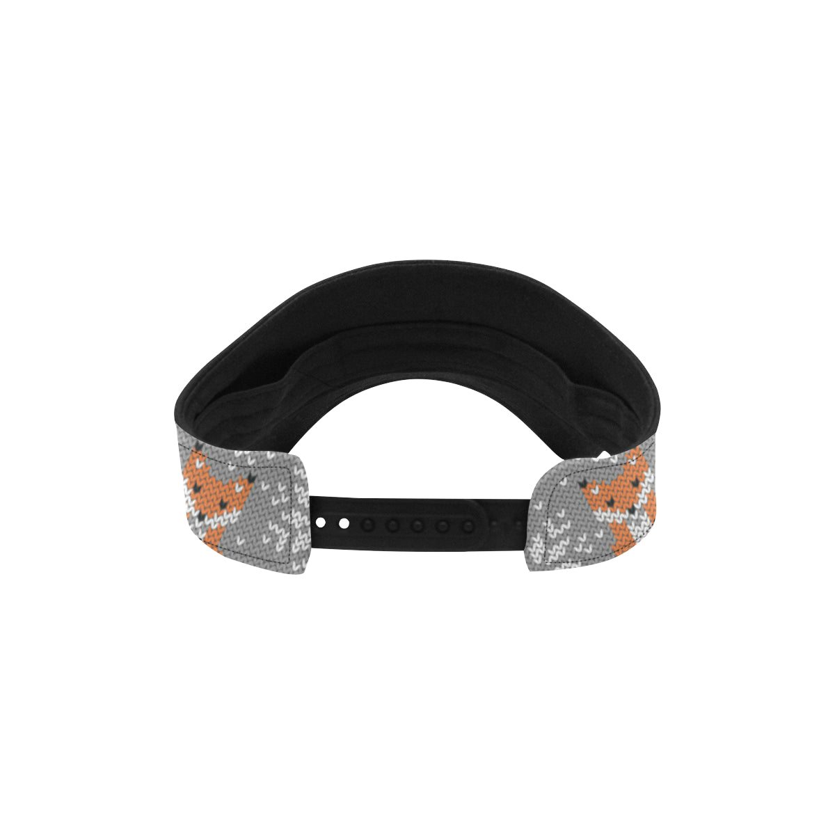 Knit Red Fox Pattern Print Design 02 Unisex Sun Visor