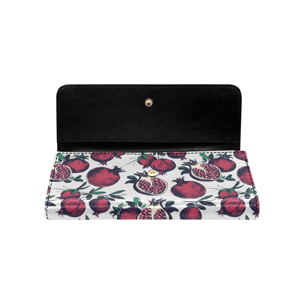 Pomegranate Pattern Print Design PG01 Women's Trifold Wallet