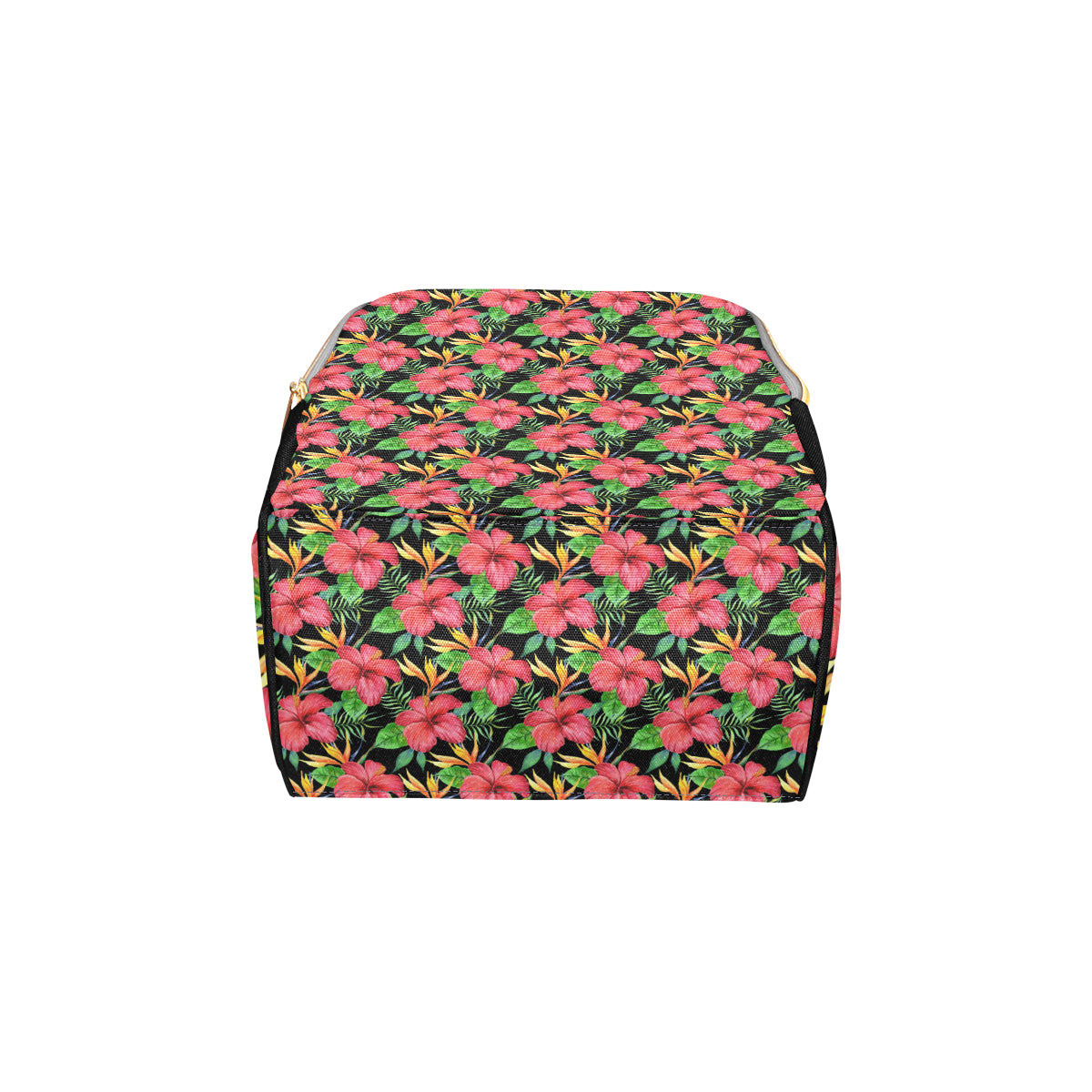 Red Hibiscus Pattern Print Design HB07 Diaper Bag Backpack