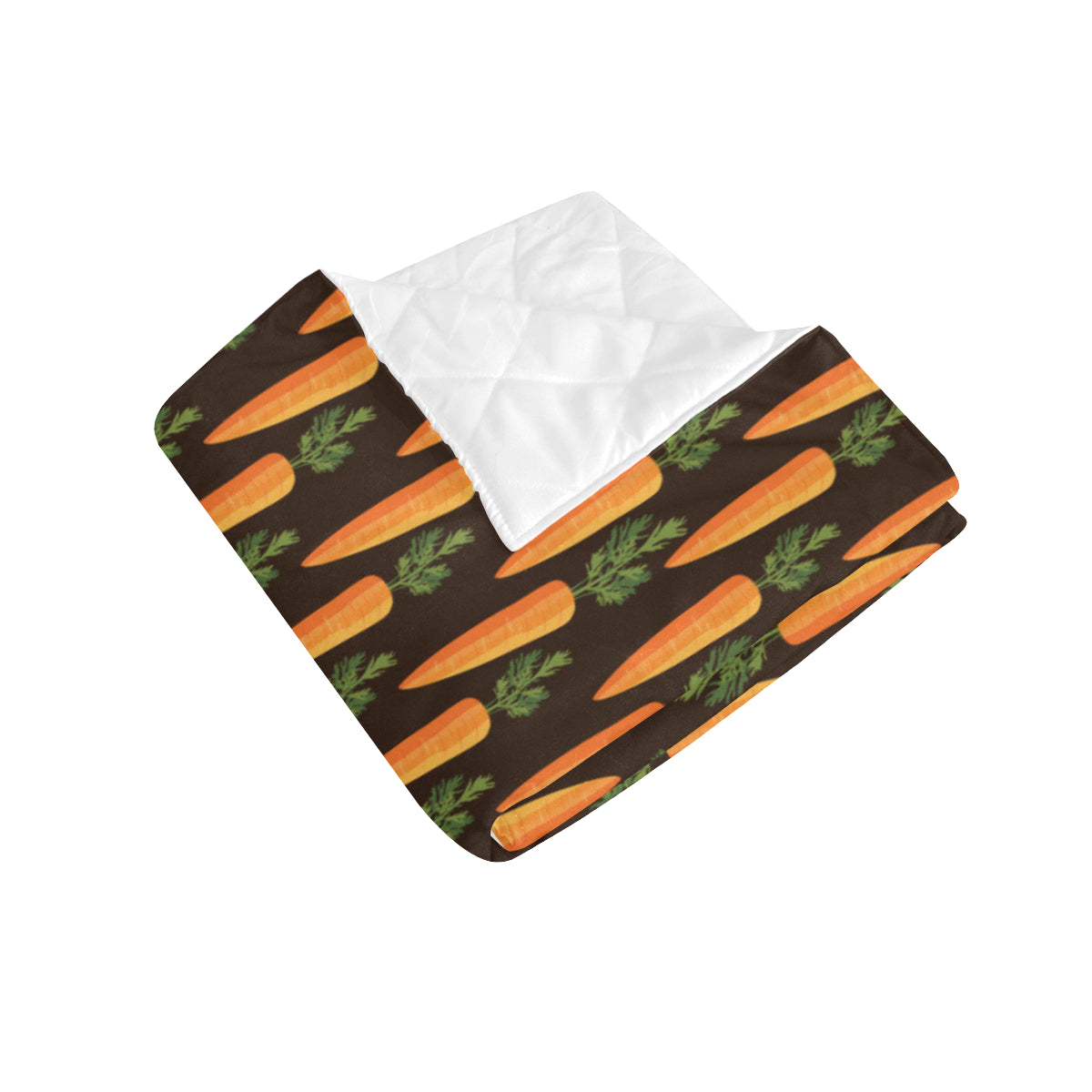 Carrot Pattern Print Design 06 Premium Quilt
