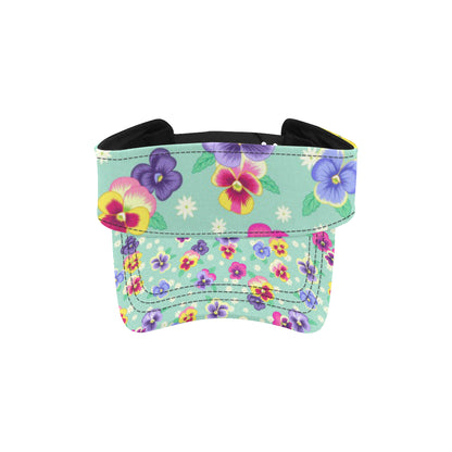 Pansy Pattern Print Design PS08 Unisex Sun Visor