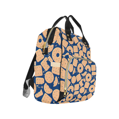 Cracker Pattern Print Design 03 Diaper Bag Backpack