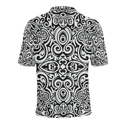 Polynesian Tattoo Pattern Men Polo Shirt