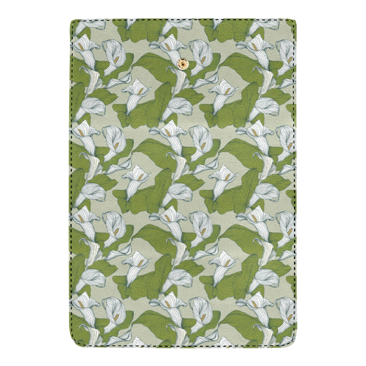 Lily Pattern Print Design LY08 Women's Trifold Wallet
