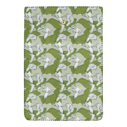 Lily Pattern Print Design LY08 Women's Trifold Wallet