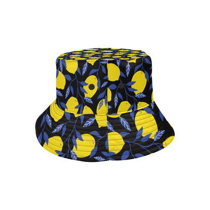 Lemon Pattern Print Design LM01 Unisex Bucket Hat