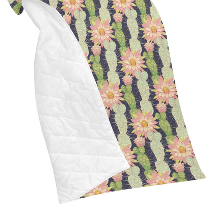 Cactus Pattern Print Design 01 Premium Quilt