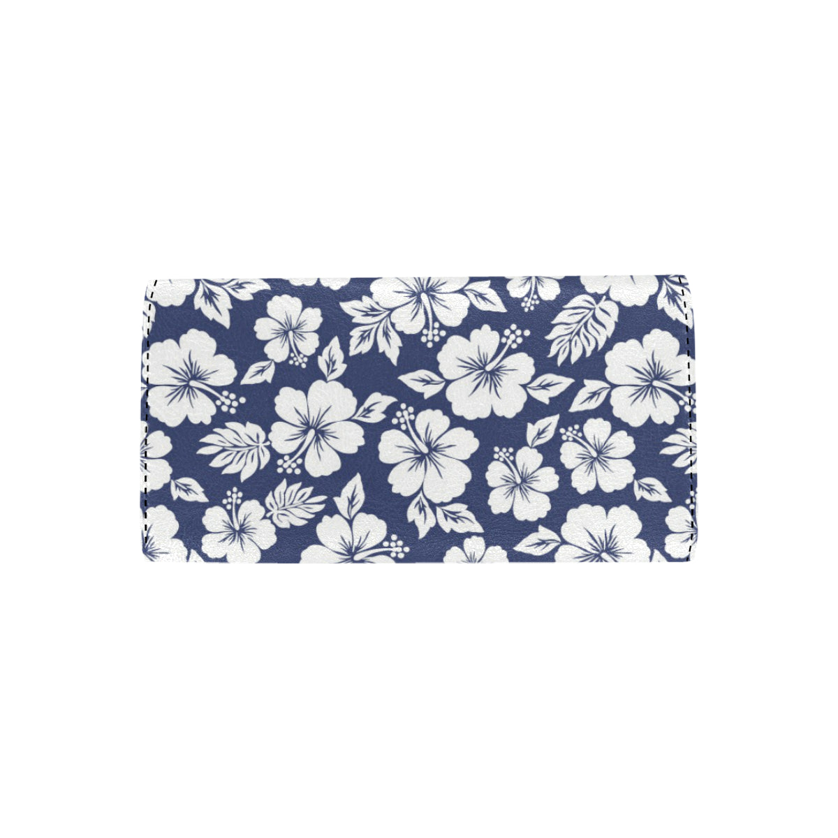 Hibiscus Pattern Print Design HB012 Women's Trifold Wallet