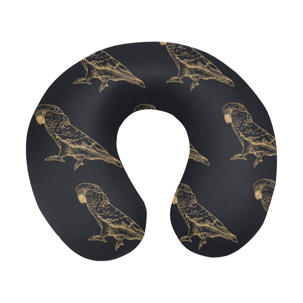 Parakeet Pattern Print Design A04 U-Shaped Travel Neck Pillow