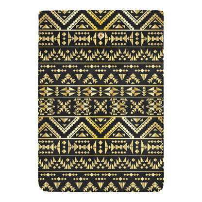 Gold Aztec Tribal Women's Trifold Wallet