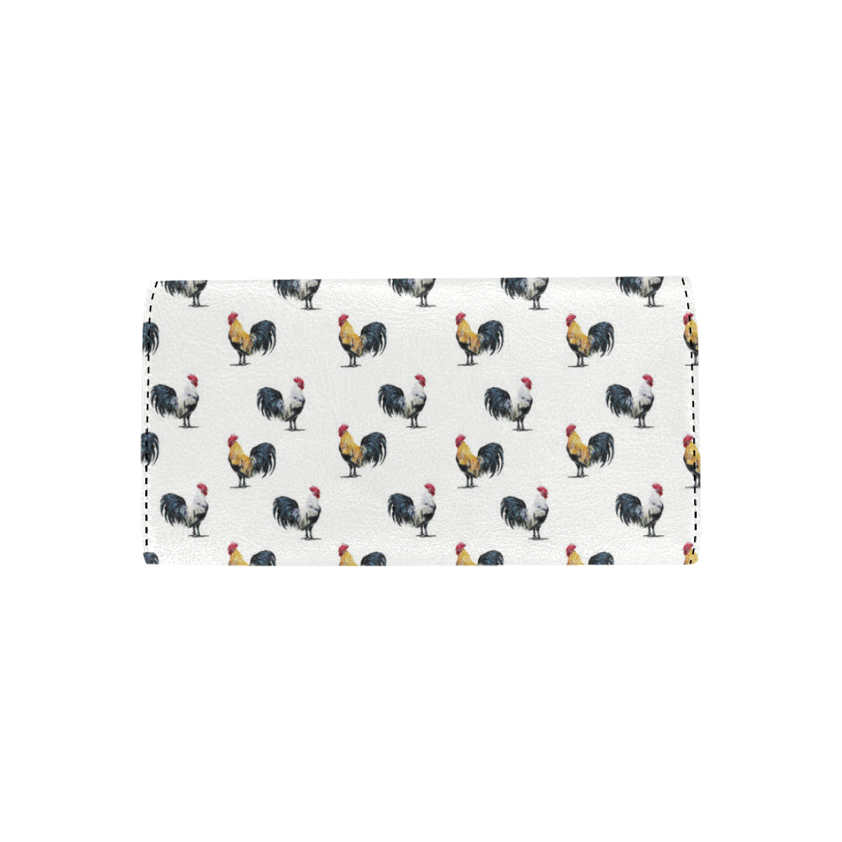 Chicken Pattern Print Design 02 Women's Trifold Wallet