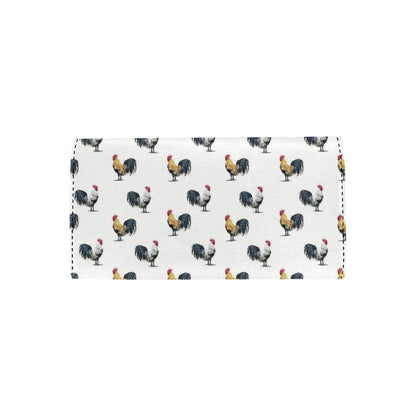 Chicken Pattern Print Design 02 Women's Trifold Wallet