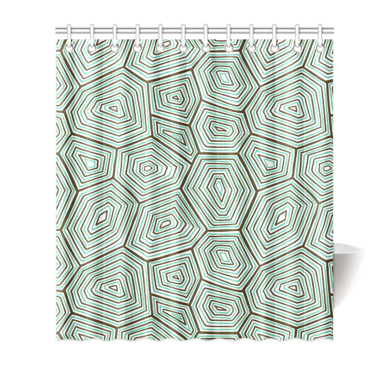 Sea Turtle Skin Print Shower Curtain