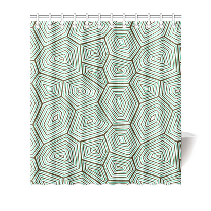 Sea Turtle Skin Print Shower Curtain