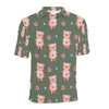 Pig Pattern Print Design 03 Men Polo Shirt