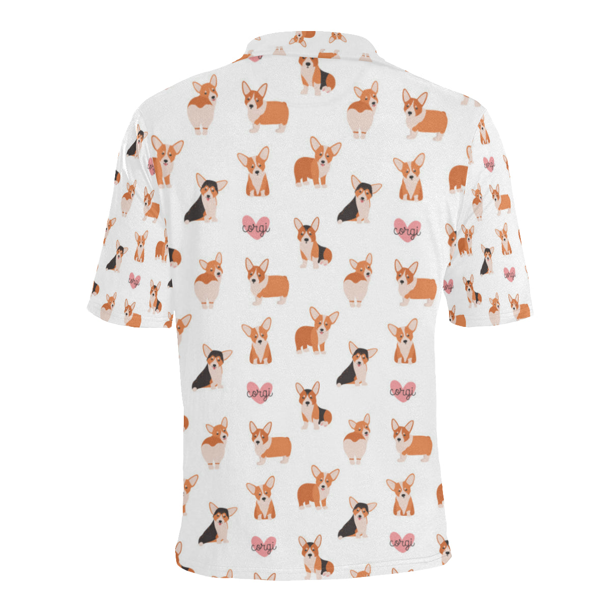 Cardigan Welsh Corgis Pattern Print Design 02 Men Polo Shirt