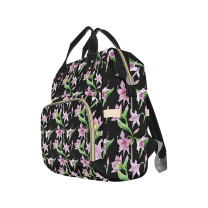 Amaryllis Pattern Print Design AL08 Diaper Bag Backpack