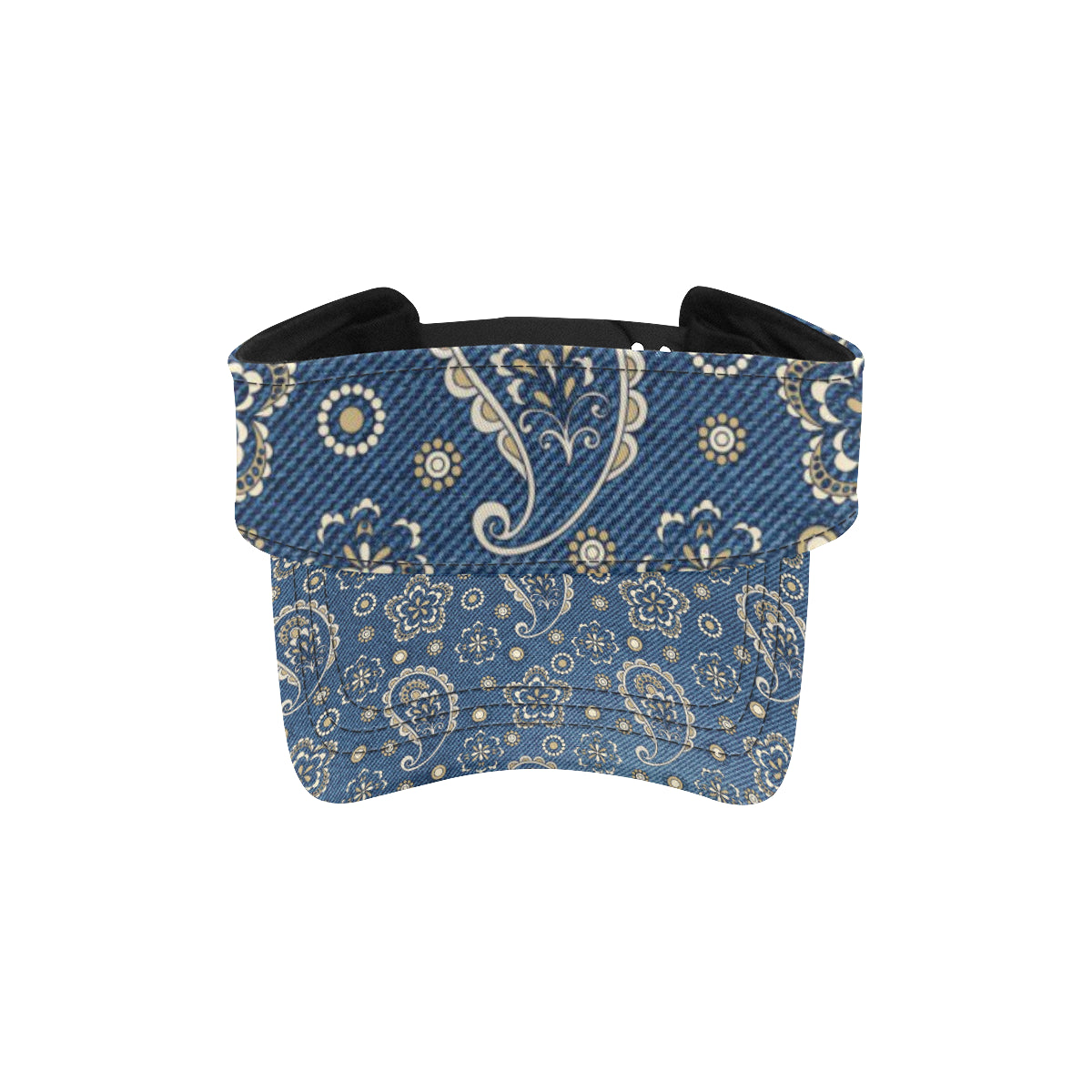 Jean Paisley Pattern Print Design 01 Unisex Sun Visor