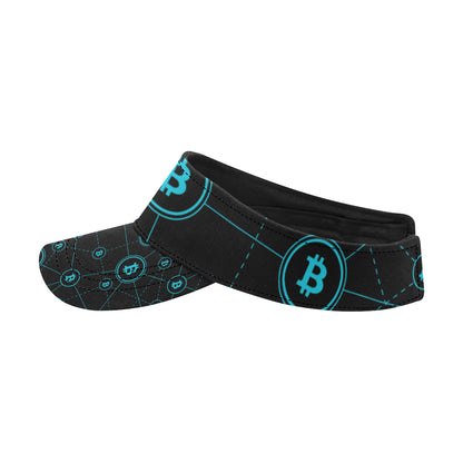 Cryptocurrency Pattern Print Design 01 Unisex Sun Visor